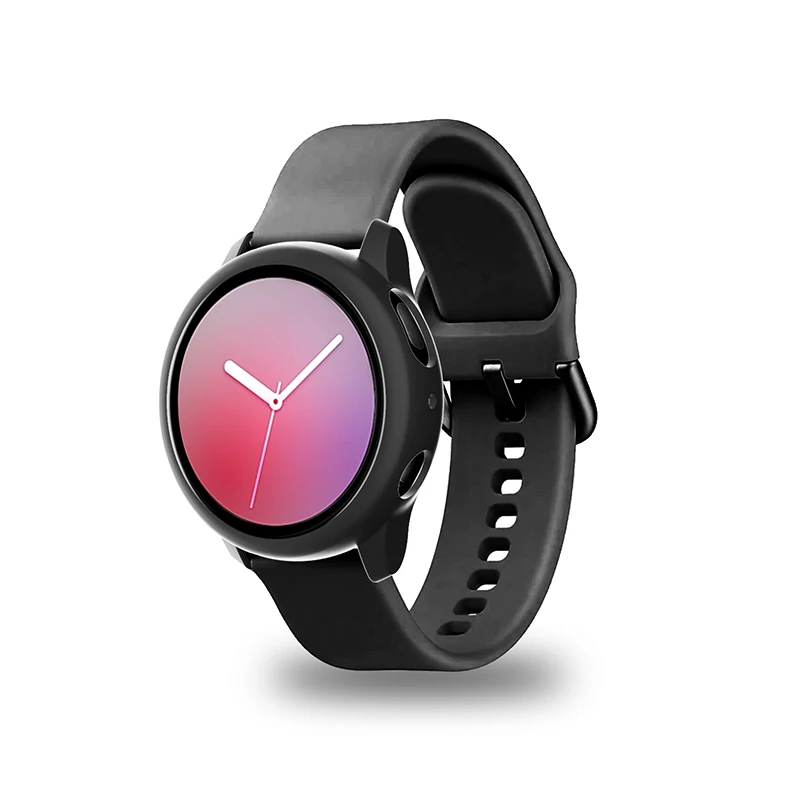 1pc Luxury Matte Hard PC Case For Samsung Galaxy Watch Active 2 44mm 40mm Tempered Glass Full Screen Watch Protective Cover