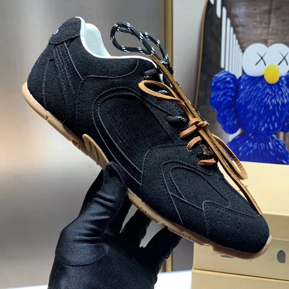 New designer 530 sl suede sneakers mens trainers womens luxury shoes cinnamon hazel white mesh outdoor casual sneaker