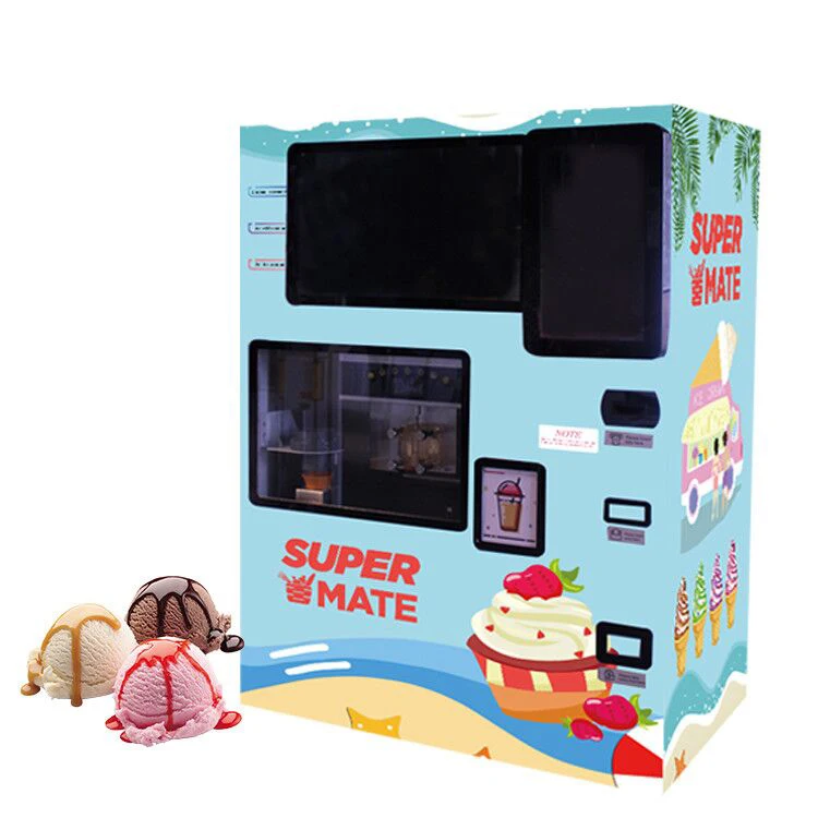 High Quality Commercial Soft Serve 3 Flavor Vending Ice Cream Machine For Sale