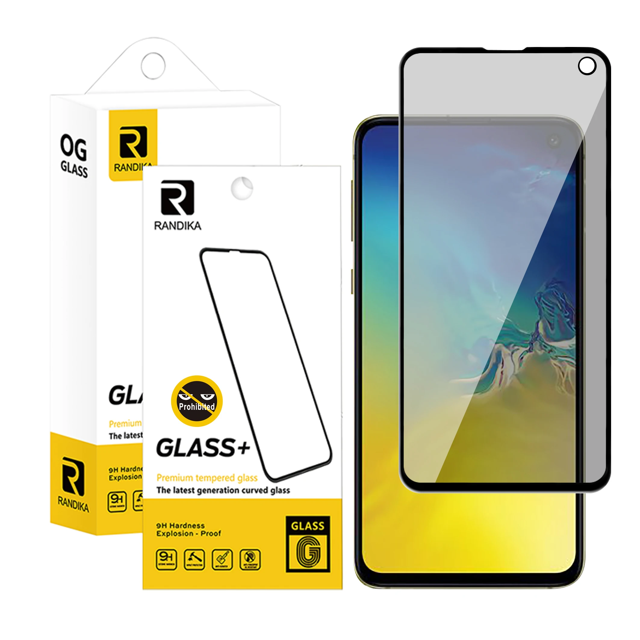 Anti Peeping Privacy Screen Protector Film For Samsung S10E Nano Tempered Glass Full Glue Film
