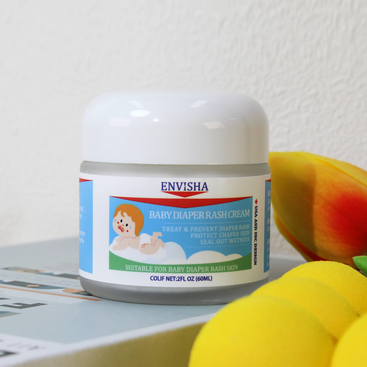 Easy Spreading Baby Diaper Ointment Child Babies Nappy Diaper Rash Treatment Cream for Red Irritated Skin
