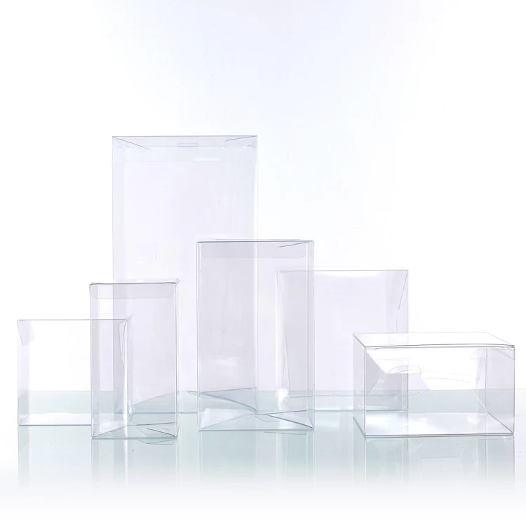 Custom Transparent Clear PVC Plastic Packaging Folding plastic Box with printed logo for toy action figure