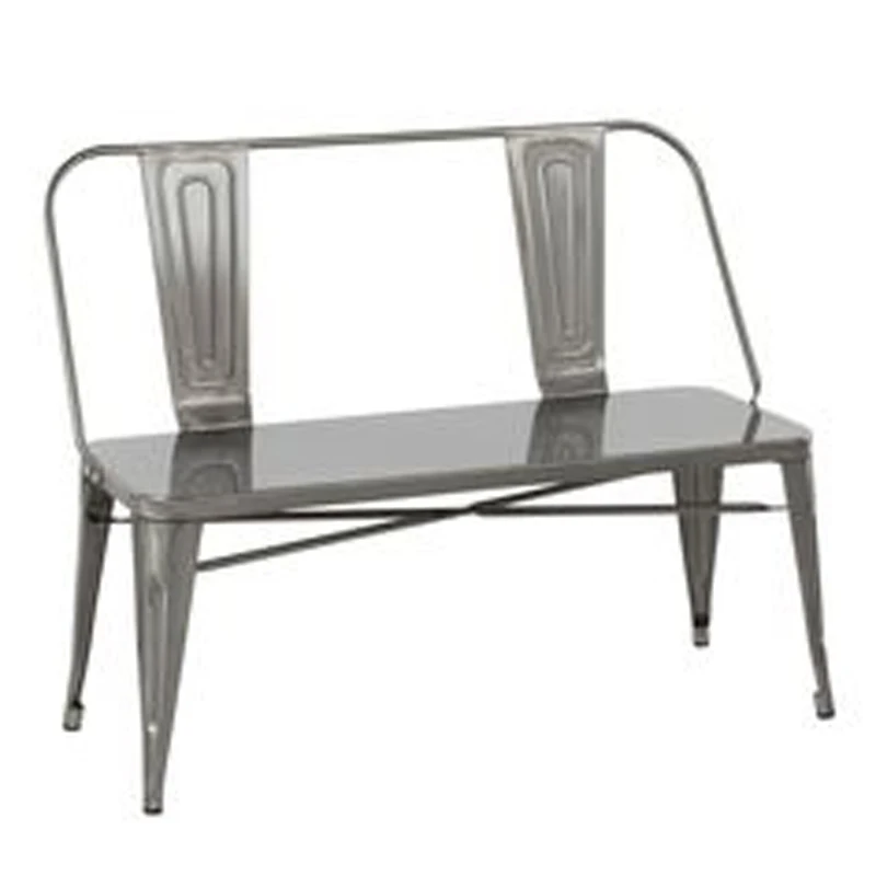 Affordable Garden Metal Patio Benches Black Parks Decoration Outdoor Garden Accessories Family Volume Art & Crafts