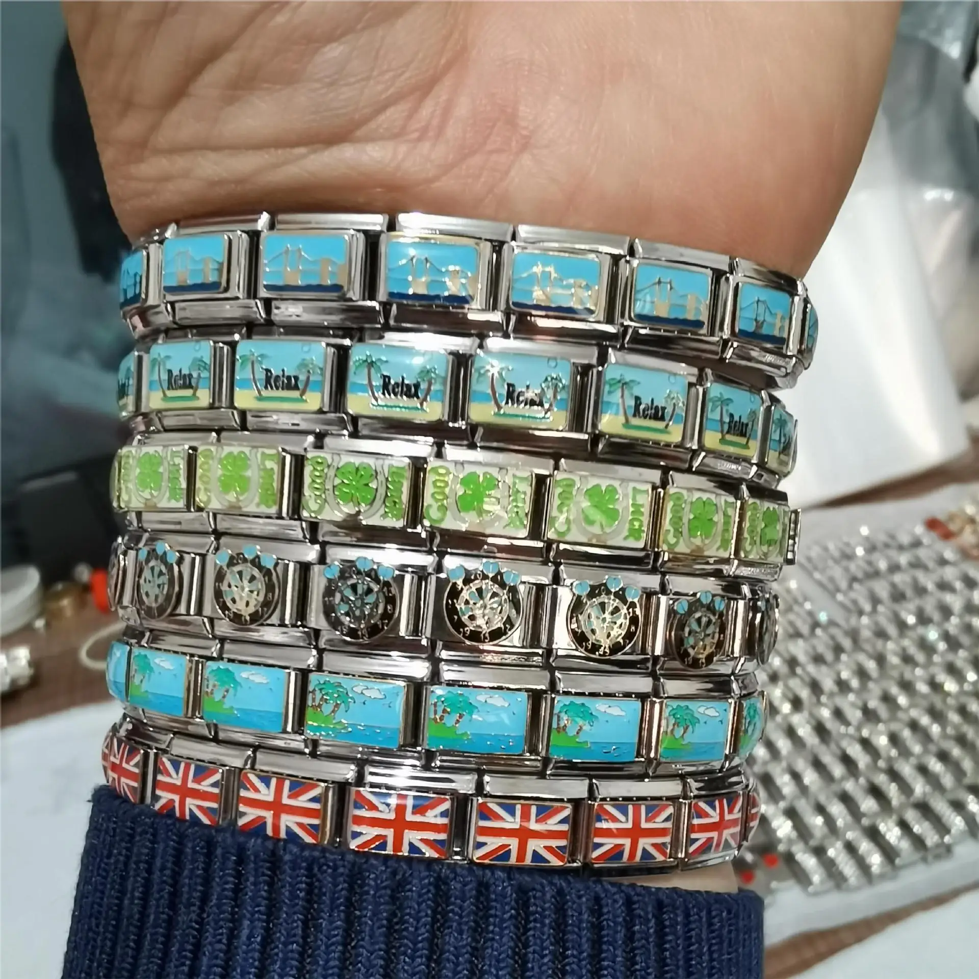 Italian Charms bracelet Italian link bracelet new trendy