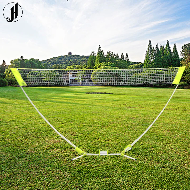 New Design Portable Badminton Set,Folding Badminton Volleyball Net with Badminton Racket,Shuttlecocks,Kids Gift Backyard Sports