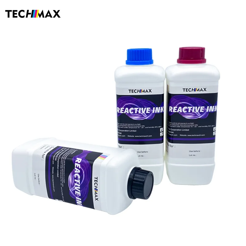 500 ml 8 color reactive ink high density dye ink digital textile for Konica 1024i 512i digital printing reactive ink