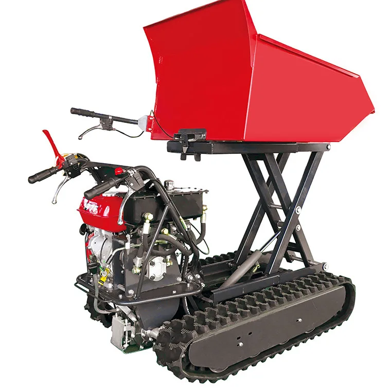 Garden Mini Dumper Truck Small Tipper Crawler Truck With Snow Shovel And Iron Wooden Fram Chinese Dumper Tipper Dump Truck