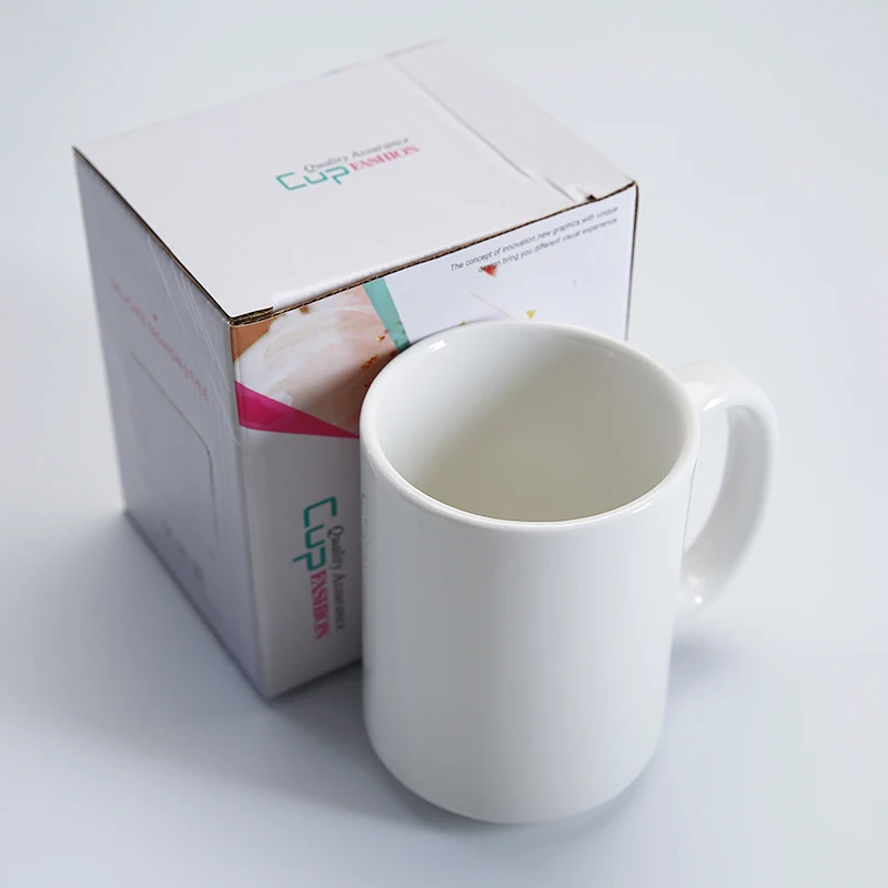 WEIYE oem odm taza para sublimar 600 мл популярная высококачественная керамика белая кружка без рисунка для сублимации с подарочной коробкой