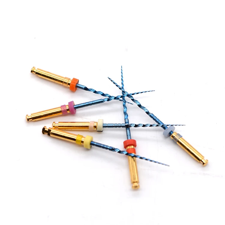 Dental root canal filling treatment molar teeth endo files