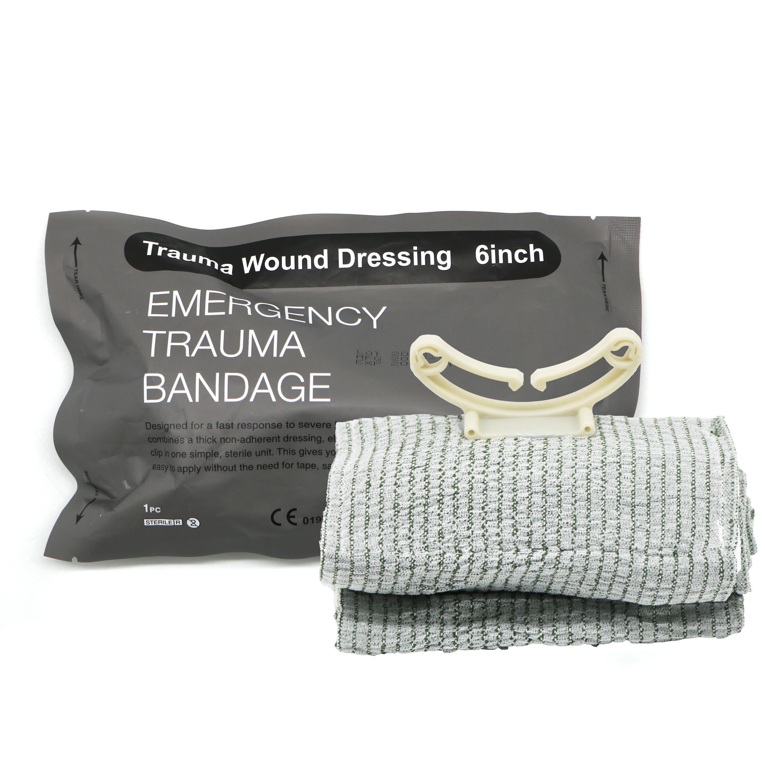 4/6 inch wound care trauma dressing israeli bandage for blood bleeding control