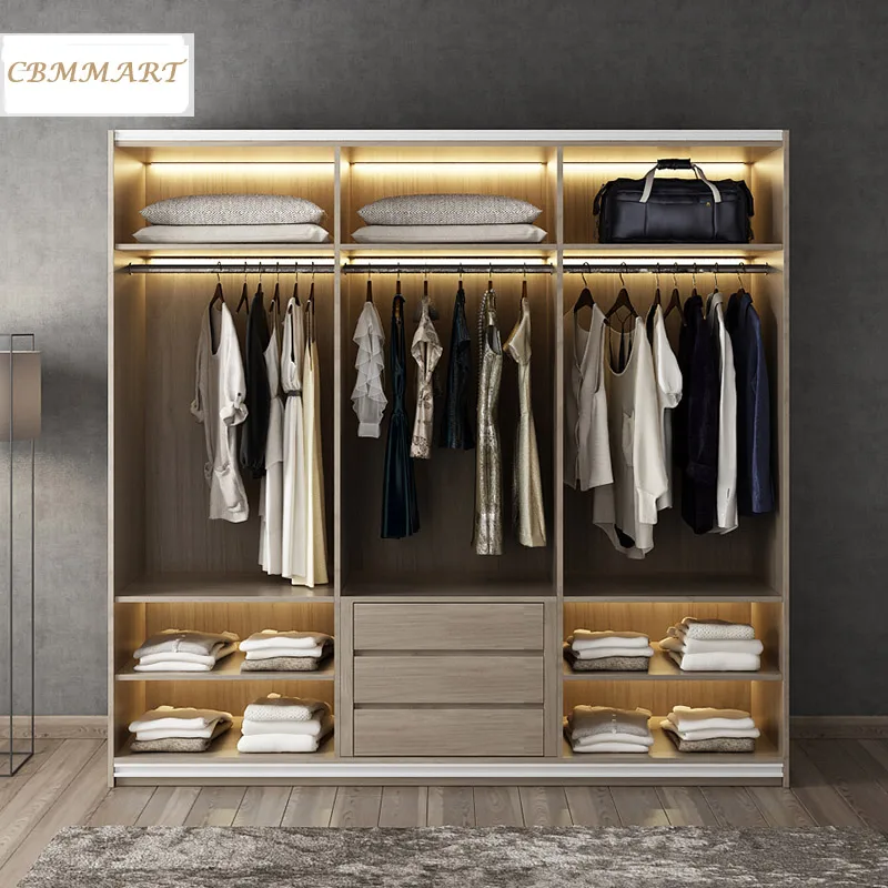 CBMMART стеклянная дверь спальня алюминиевый шкаф дизайн для