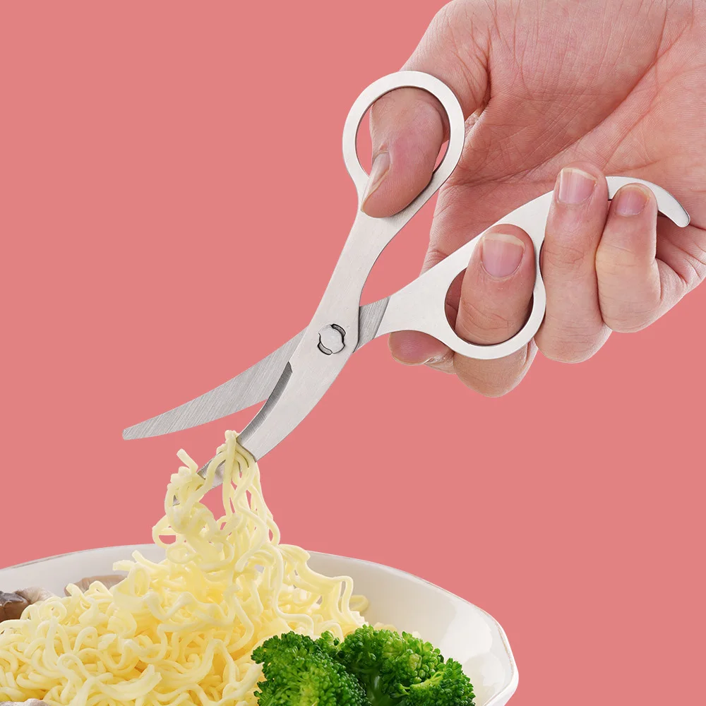 Stainless Steel Baby Safety Complementary Food Scissors  Dishwasher Safe Baby Food Shears for Cutting Tiny Bites
