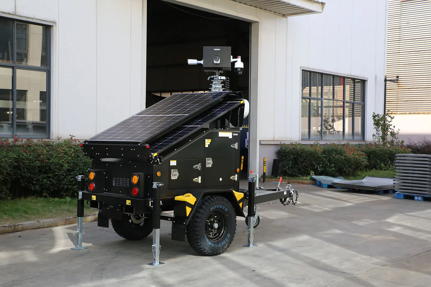 Solar Surveillance Trailer with Horn