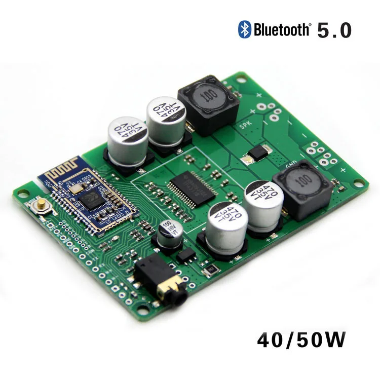 Модуль Bluetooth 5 0 Плата усилителя мощности моно 40 Вт/50 Вт усилитель mp3 модуль bluetooth