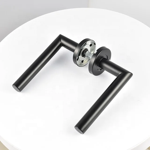 Italian Silent Ecological Door Lock Handle Minimalist Privacy Modern Indoor Door Lock Bedroom Door Handle
