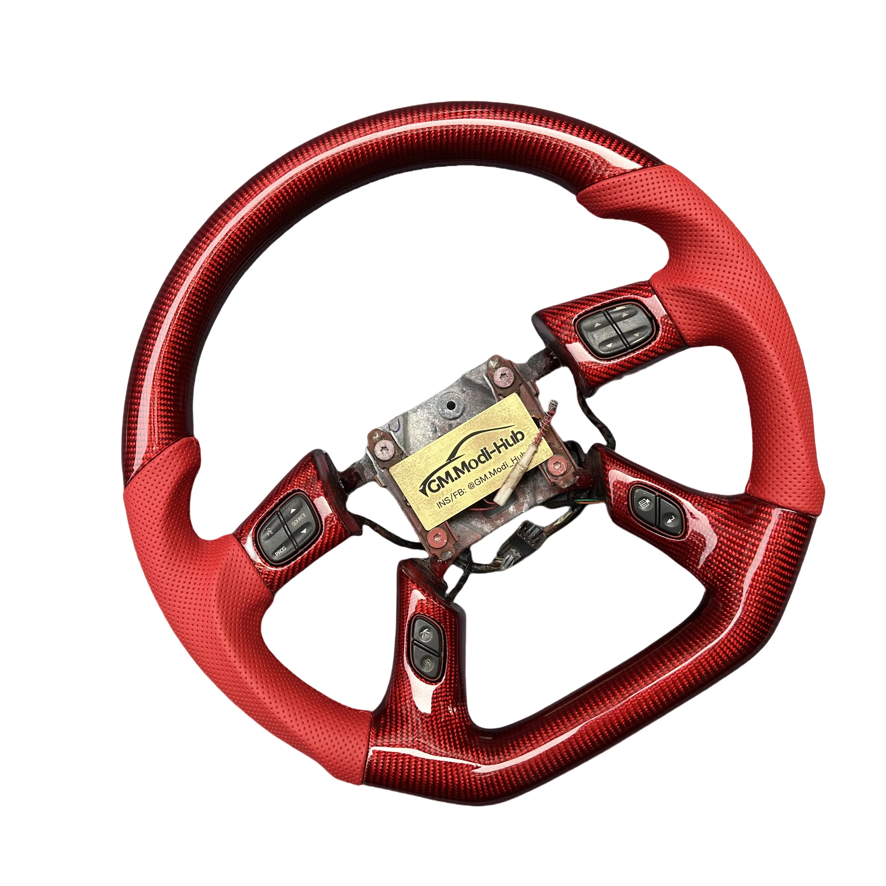 GM.Modi-Hub 100% Real Carbon Fiber Steering Wheel  For GMC 2003-2007 Hummer H2