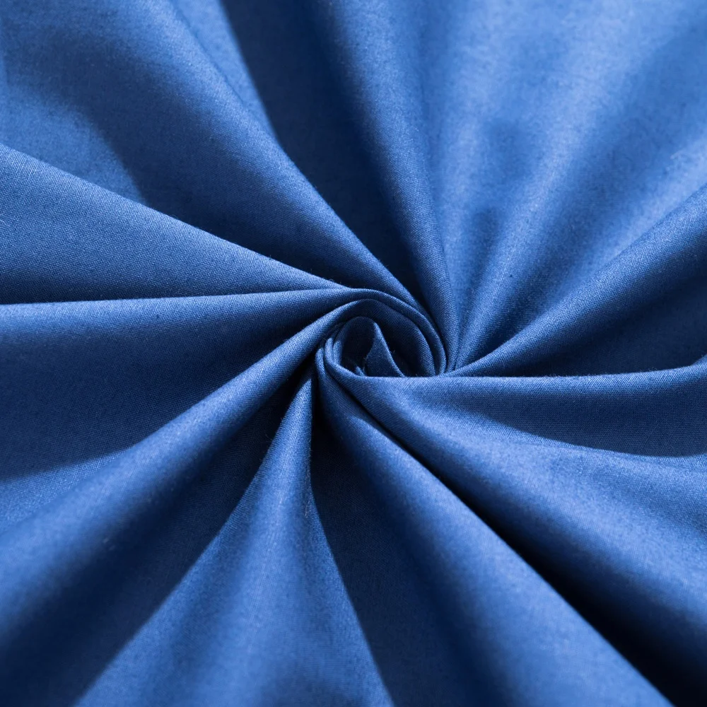 Bed linen durable 100% cotton 200T percale solid color home bed sheeting fabric