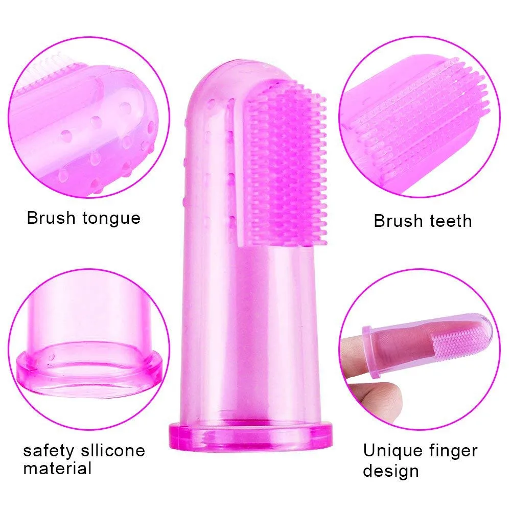 Детская зубная щетка, Высококачественная мягкая зубная щетка на палец для обучения ребенка, силиконовая цветная зубная щетка на палец для ребенка