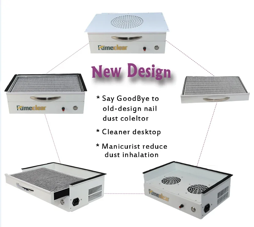 Professional Strong Power Nail Dust Collector 80W Fan Vacuum Cleaner Manicure Machine Tools Electric Nail Dust Collector