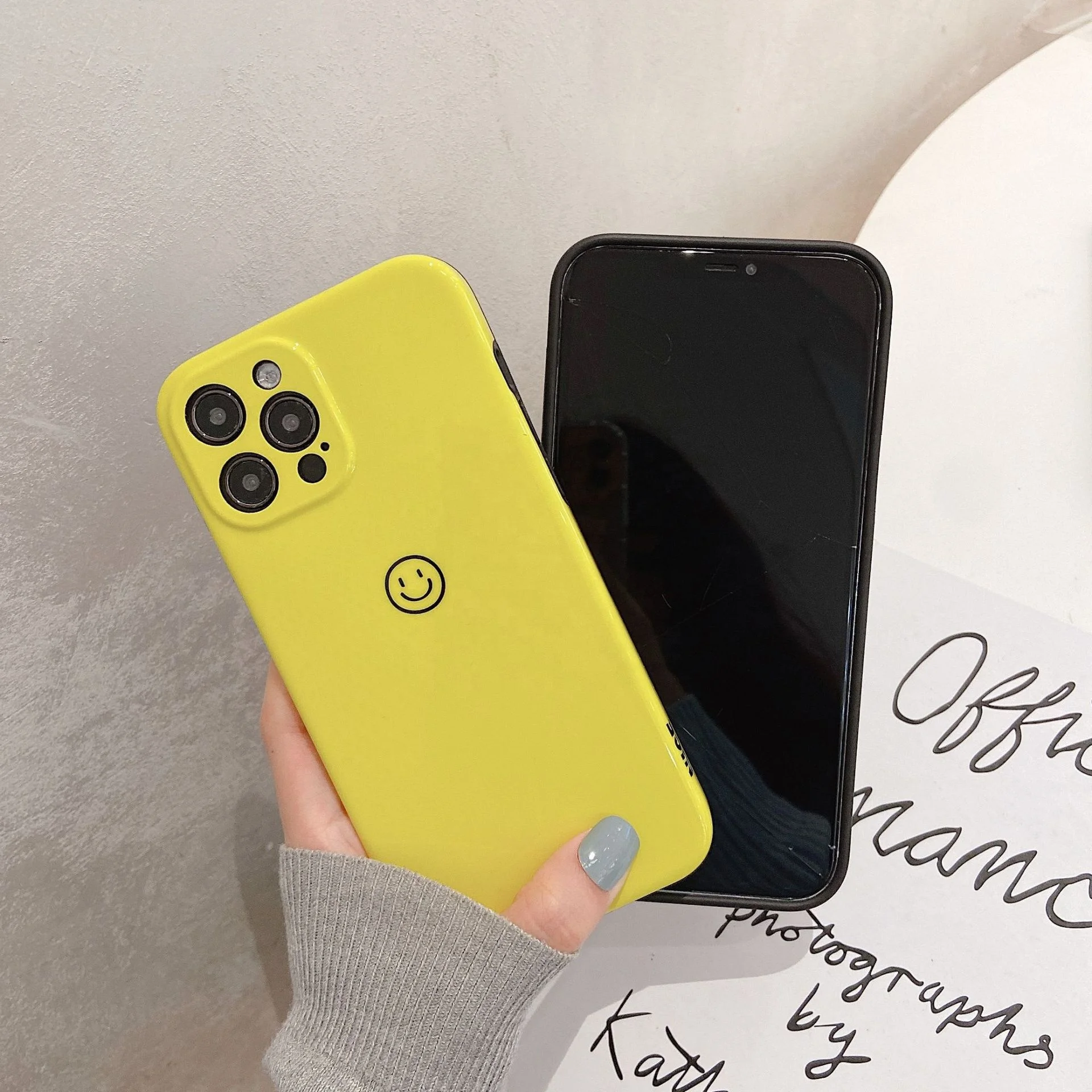  Чехол для телефона imd с простым улыбающимся лицом сбоку подходит iphone11 pro max iphone 7