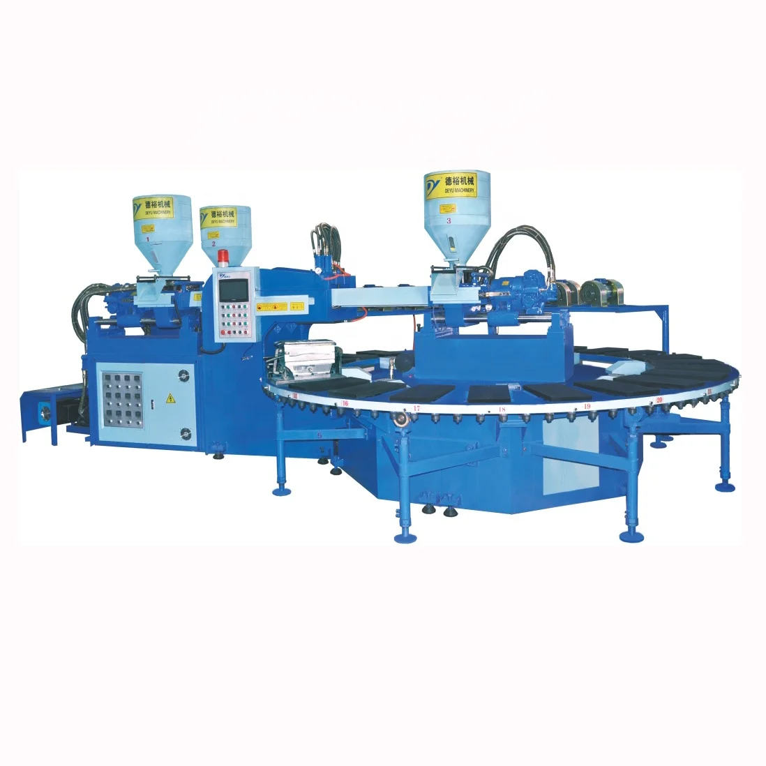 
PVC air blowing injection moulding making machine 