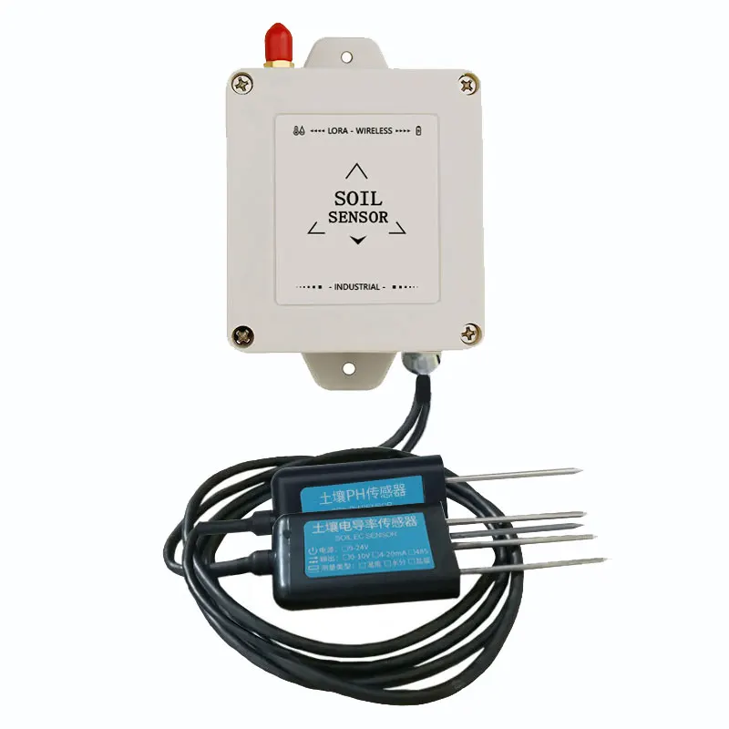 Soil EC Moisture Sensor for Moisture Temperature and Electric Conductivity Wireless Data Logger