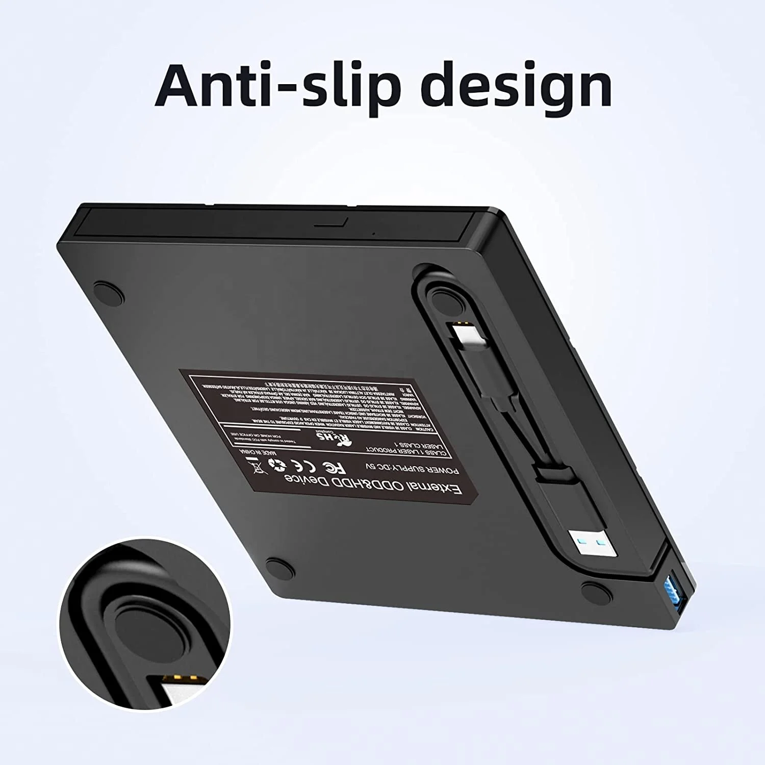 [GIET]New balance External CD Drive USB 3.0 Portable CD/Dvd +/-Rw Drive Slim DVD Rom Rewriter Burner For Laptop Desktop PC