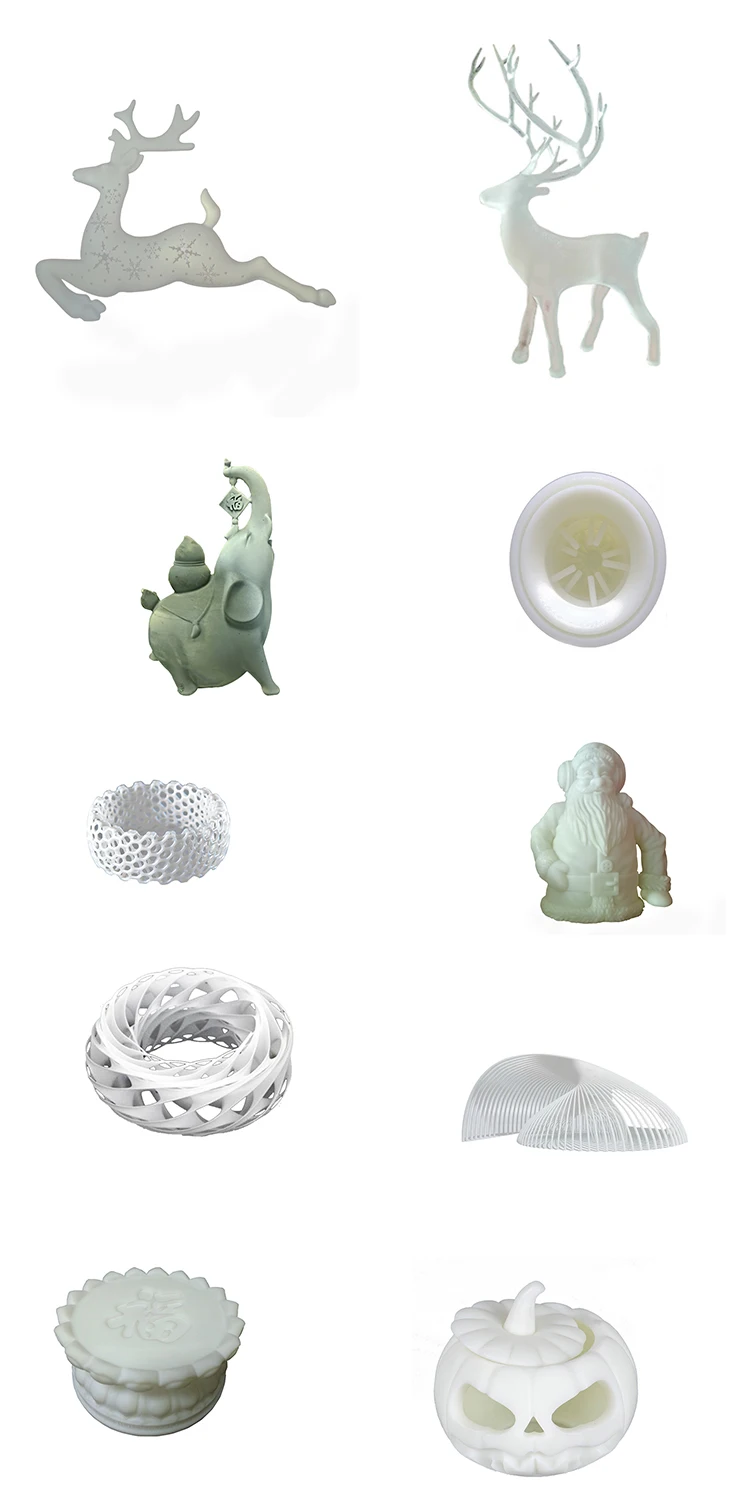 sla/sls clear pmma/pc 3d printing