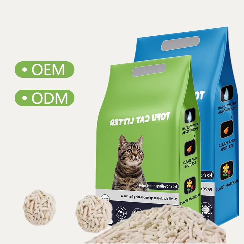 Заводской ультра впитывающий материал для кошачьего туалета в форме полоски без пыли быстро поглощающий запах смываемый Наполнитель из бентонита тофу