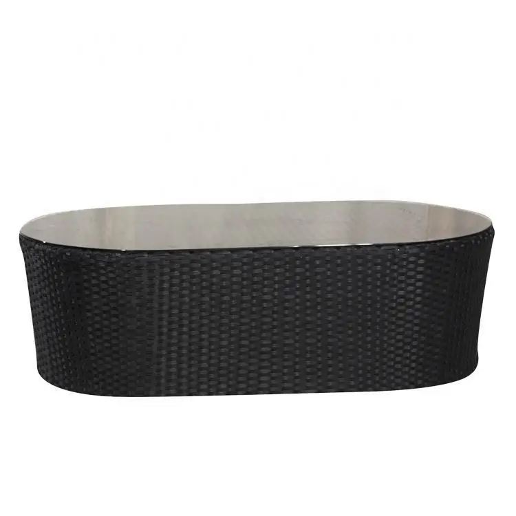 Yinzhou Living Deck Outdoor Garden Conservatory Modular 8 Seater Corner Sofa Set - Grey Rattan Furniture Mexico