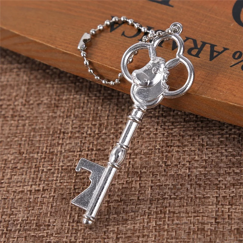 Copper Silver Hippo River Horse Shaped Keying Keychain Vintage Bottle Opener