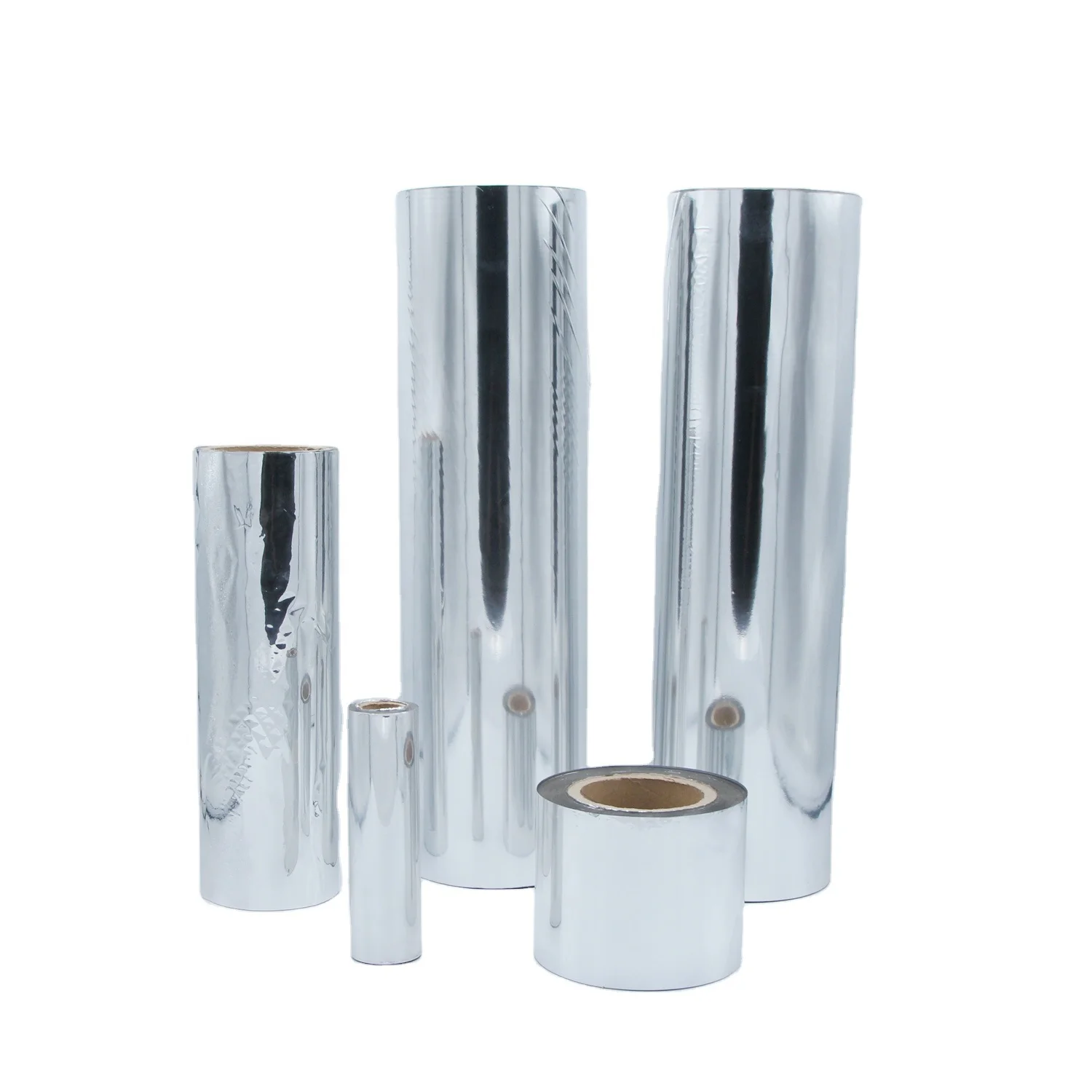 Metallized PET Film Thermal Lamination film Gold and silver vacuum Metallized Polyester Film for Food packaging and printing