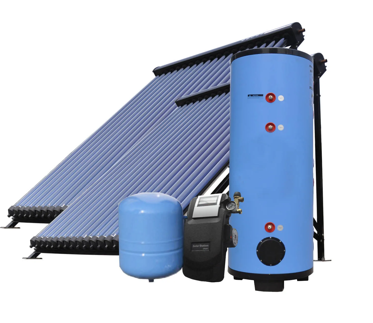 Europe EN12976 Certified High Efficiency Solar Collector 300 Litres Split Solar Water Heater Whole System