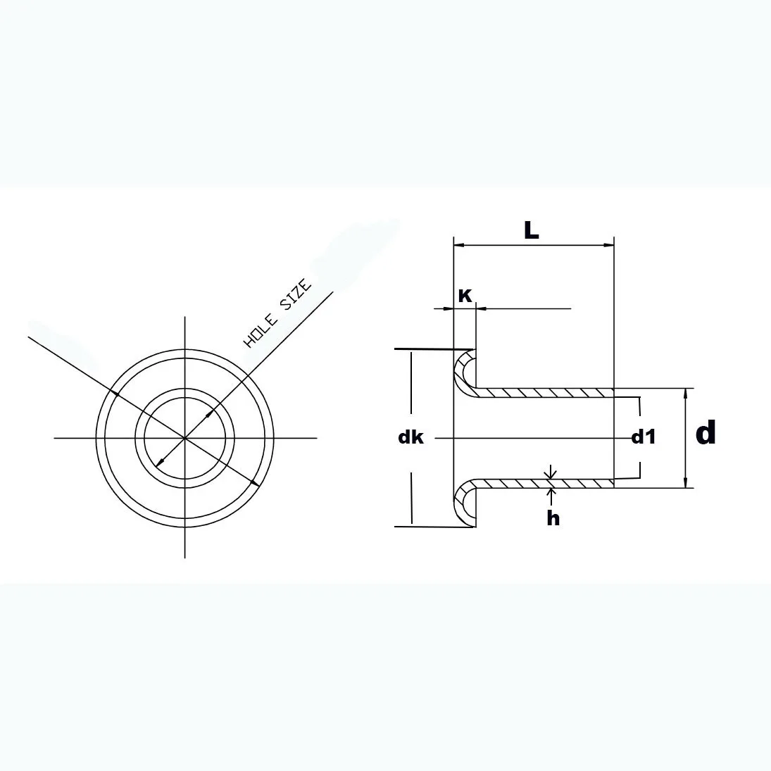 High quality tin plated wide roll eyelets rivet steel for pcb rivet