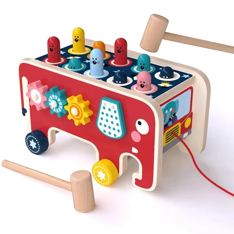 Other building block toys Toddler Kids Wooden Fun Game Multifunctional Years Old whack a mole toy