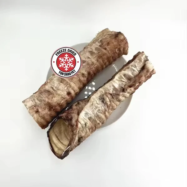 10Kgs MOQ OEM dog food  OEM Freeze Dried Beef Trachea  pet treat