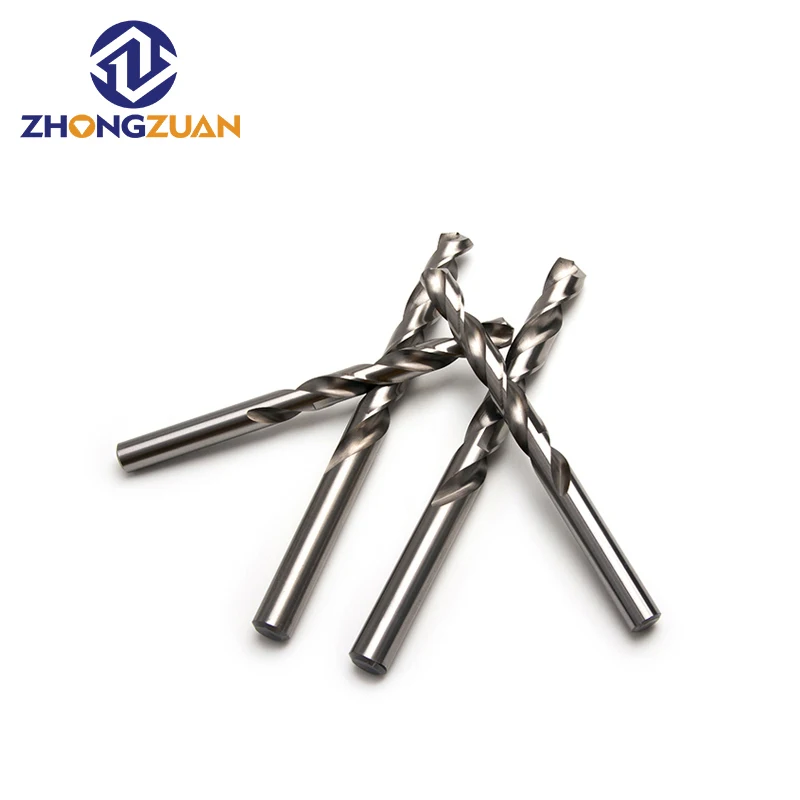 Zhongzuan Din338 fully ground straight shank hss twist metal drill bit for stainless steel metal wood drilling