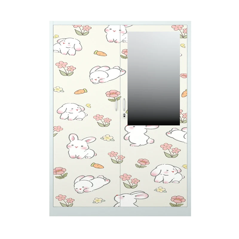 Factory Direct Wholesale Almirah customized steel wardrobe wooden transfer wardrobe for dressing room