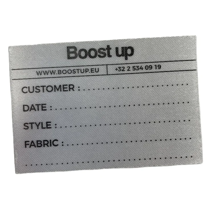 Custom adhesive fabric labels and adhesive sticker label and printers for adhesive labels