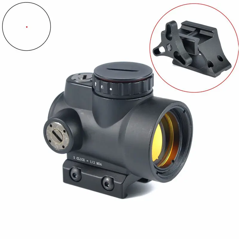 Funpowerland  Red Dot Sight Scope 1X25 MRO Style 2.0 MOA Adjustable Scope With Low/High Mount