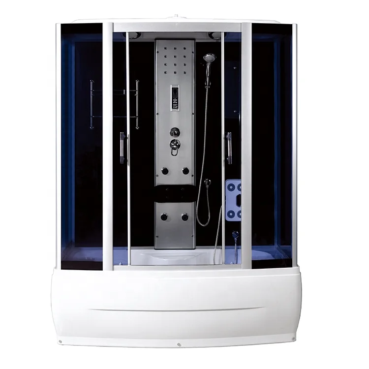 
Luxury 1500mm steam massage sliding door hydro shower cabin 