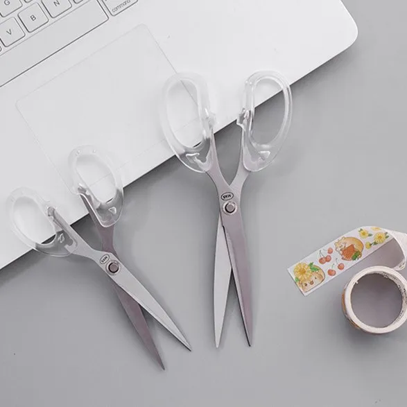 Hot Selling Safety Handcraft Scissors Plastic Handle Household Shears Paper Cutting School Scissors