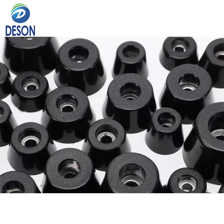 Deson Durable Rubber Foot Rubber Cabinet Foot Anti Vibration Non-slip Conical Rubber Feet