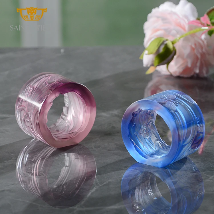 Crystal Beaded Napkin Ring Designer Decorative Wholesale Latest Arrival Table Top Fancy Napkin Holder