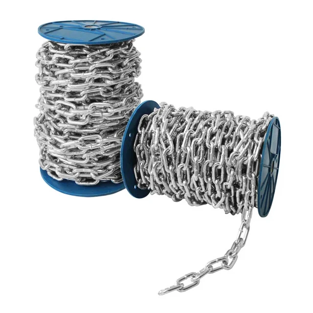Galvanized mild steel link chain Hot Dip Galvanized Iron Round Long Link chain