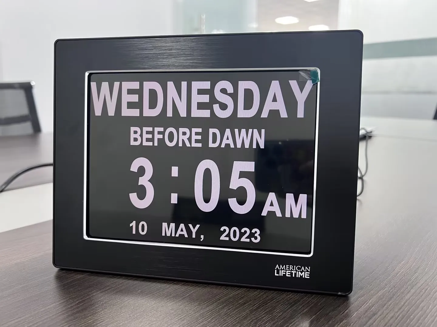 Clock with Day & Date for Elderly Dementia Clock Large Digital Clock for Seniors