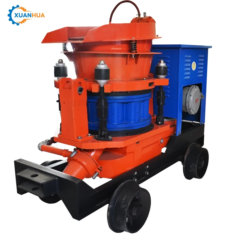 Concrete Injection Shoot Throwing Machine Dry Wet Mix Concrete Spray Shotcrete Shot-Blasting Machine