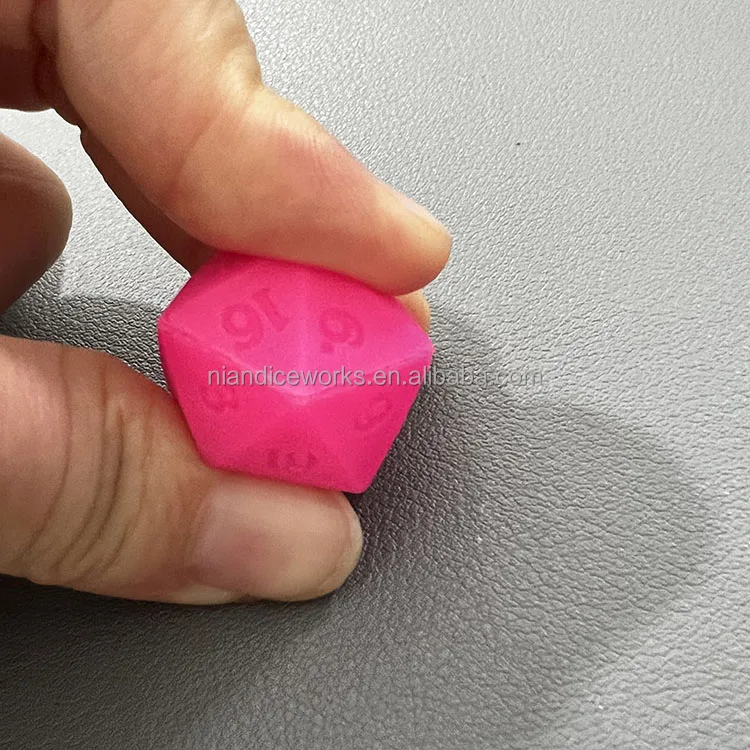 custom silicone material bulk dnd d20 dice