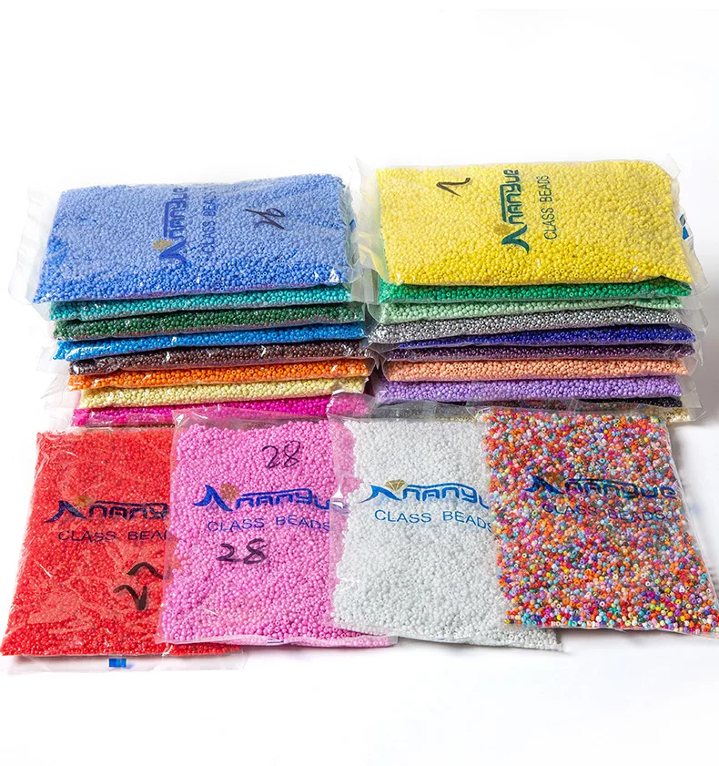 Glass bead manufacturer 6/0 3MM solid colorful Round Hole Czech Glass seed beads in bulk loose waist beads for decorating