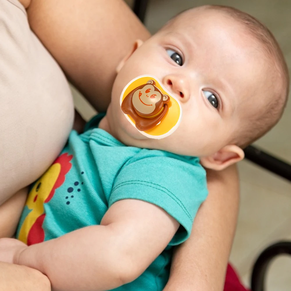 
wholesale oem Reduction Sale Baby Products Baby Fruits Teethers Silicone Repeated Use Baby Pacifier 